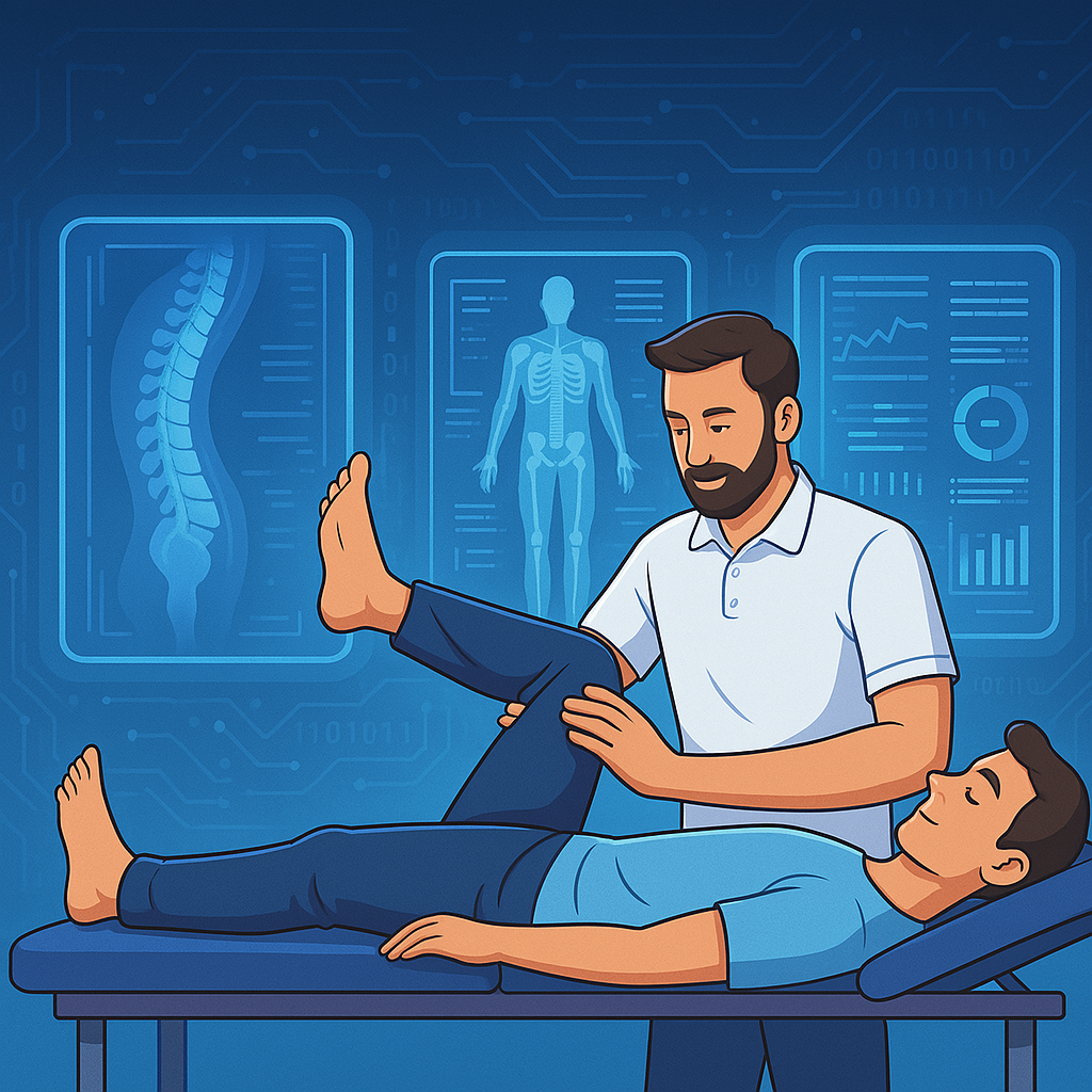 Physiotherapist using AI tools