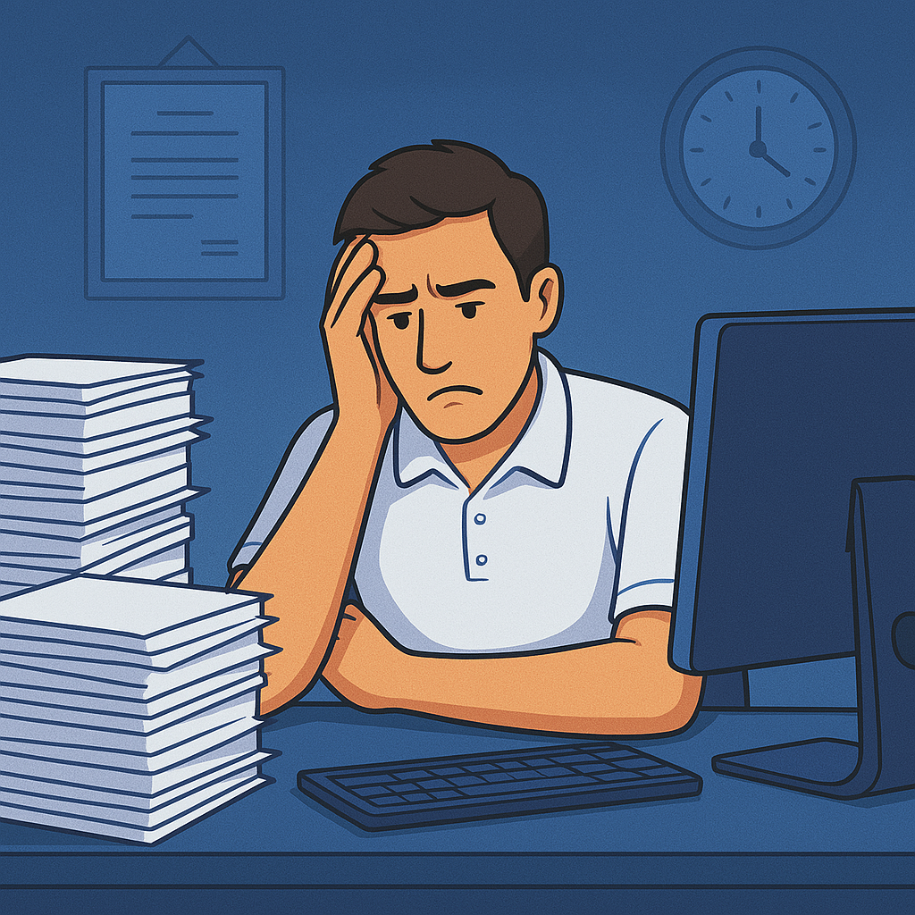 Physiotherapist overwhelmed without AI assistance